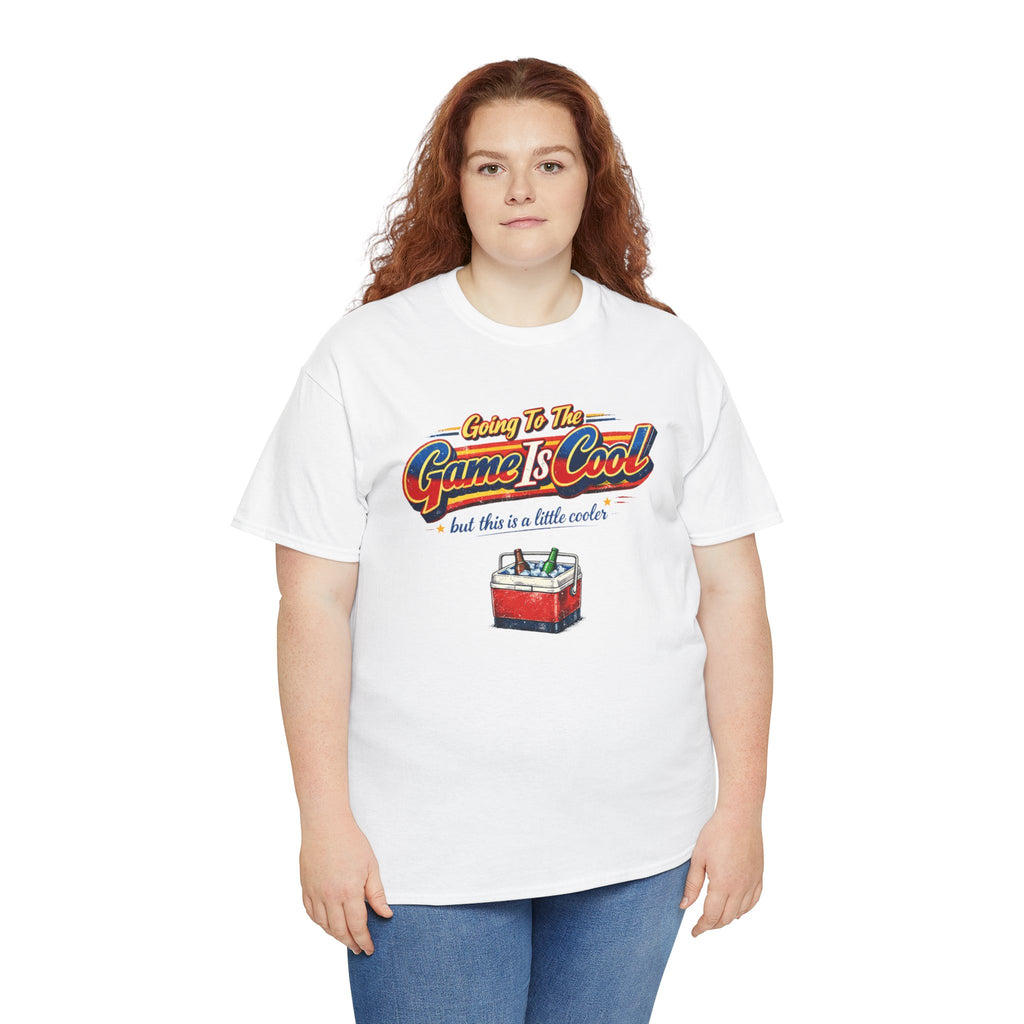 Going To The Game Is Cool But This Is A Little Cooler Funny Retro Graphic Tee