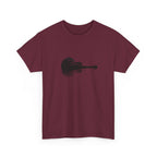 Guitar Silhouette Tee – Minimal Acoustic Music T-Shirt