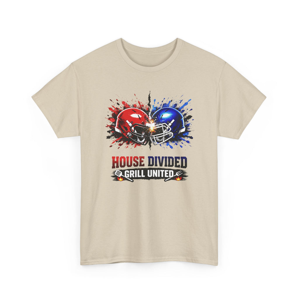 House Divided Football Tee — 'House Divided, Grill United' Rivalry T‑Shirt