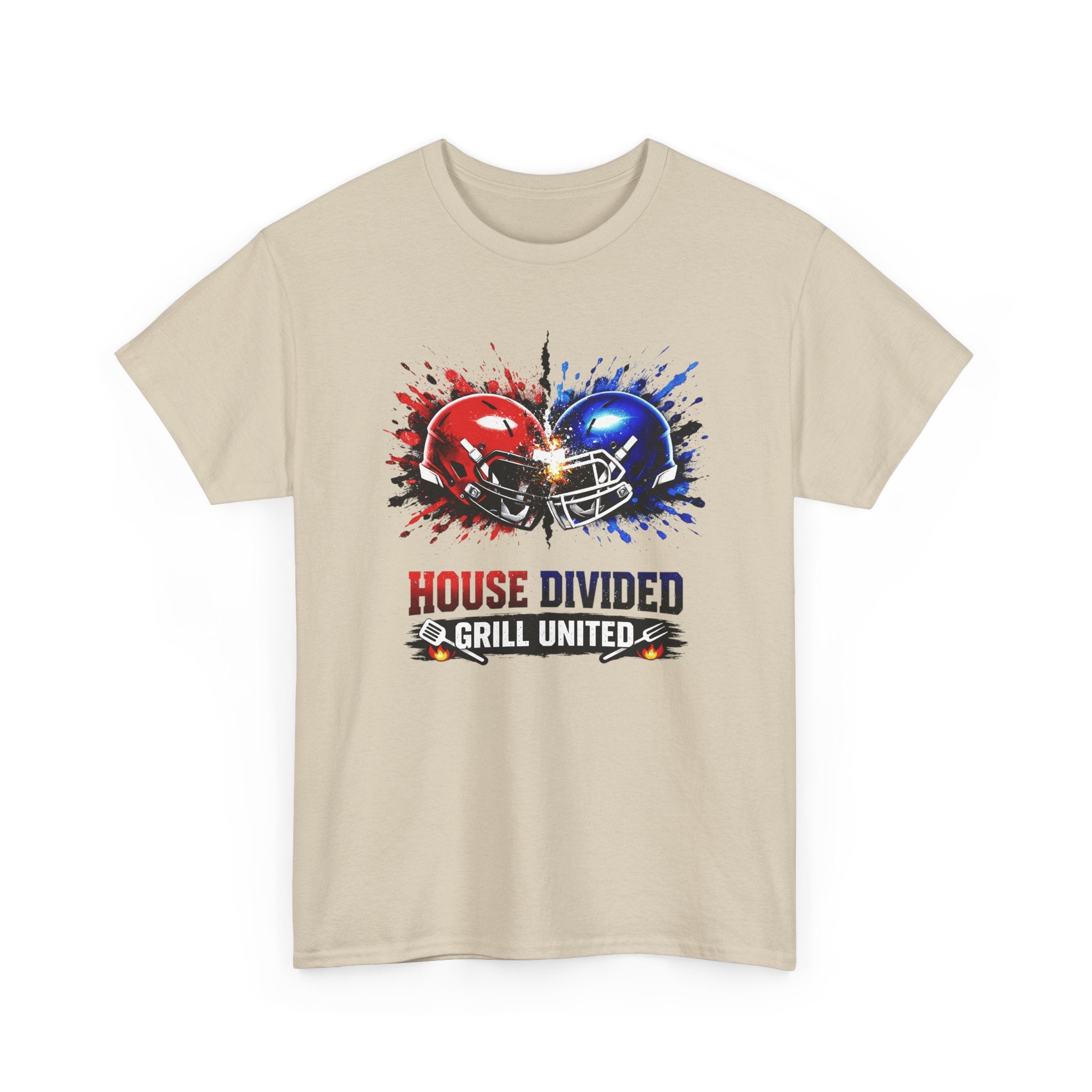 House Divided Football Tee — 'House Divided, Grill United' Rivalry T‑Shirt
