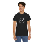 Cat Face Graphic Tee – Cute Minimalist Kitten T-Shirt
