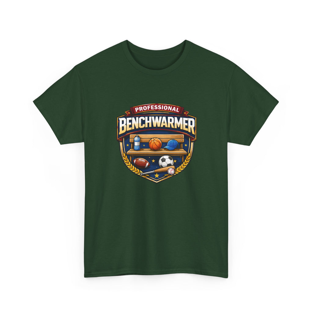 Professional Benchwarmer Sports T-Shirt — Funny Basketball Soccer Baseball Design