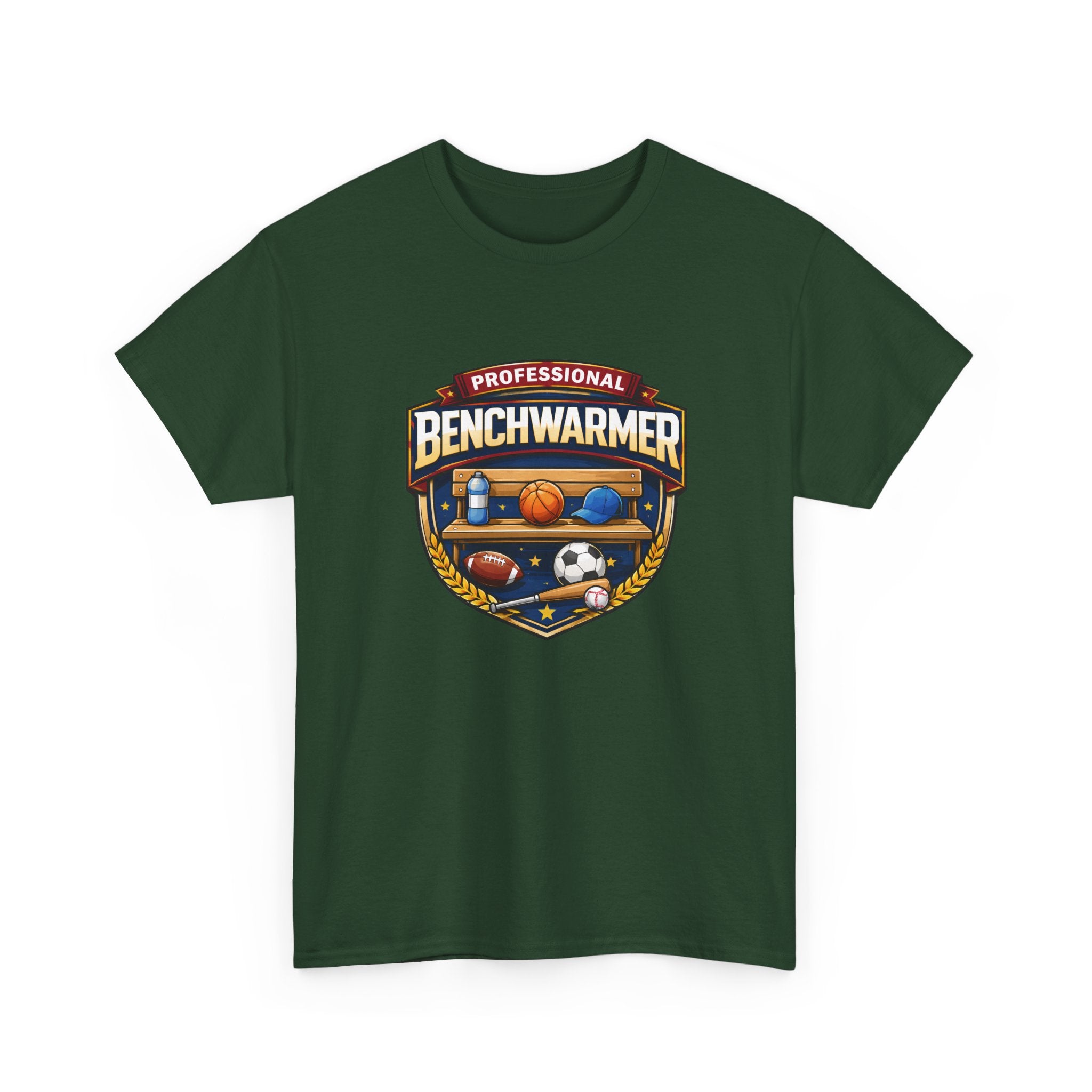 Professional Benchwarmer Sports T-Shirt — Funny Basketball Soccer Baseball Design