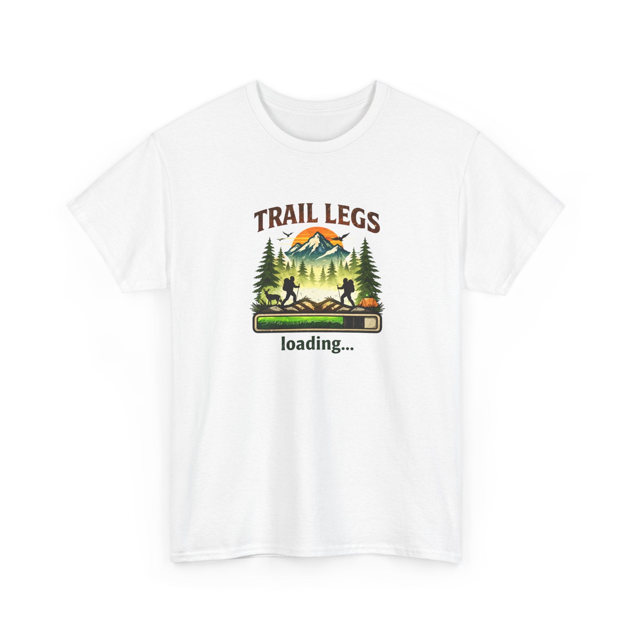 Trail Legs Loading T-Shirt — Hiking Mountain Nature Camping Tee