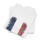 France Flag Hiker Silhouette Tee Mountain Hiking Shirt