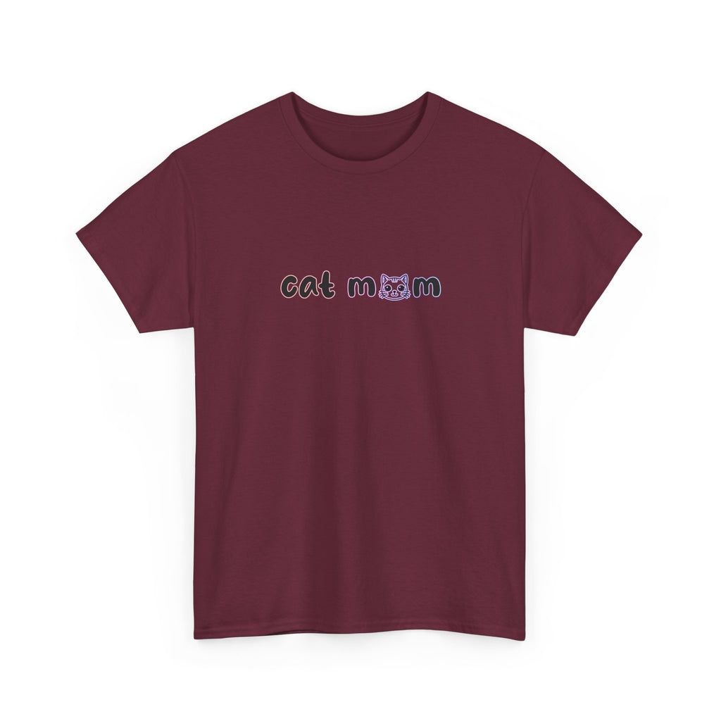 Cat Mom T-Shirt — Cute Minimalist Cat Mom Tee