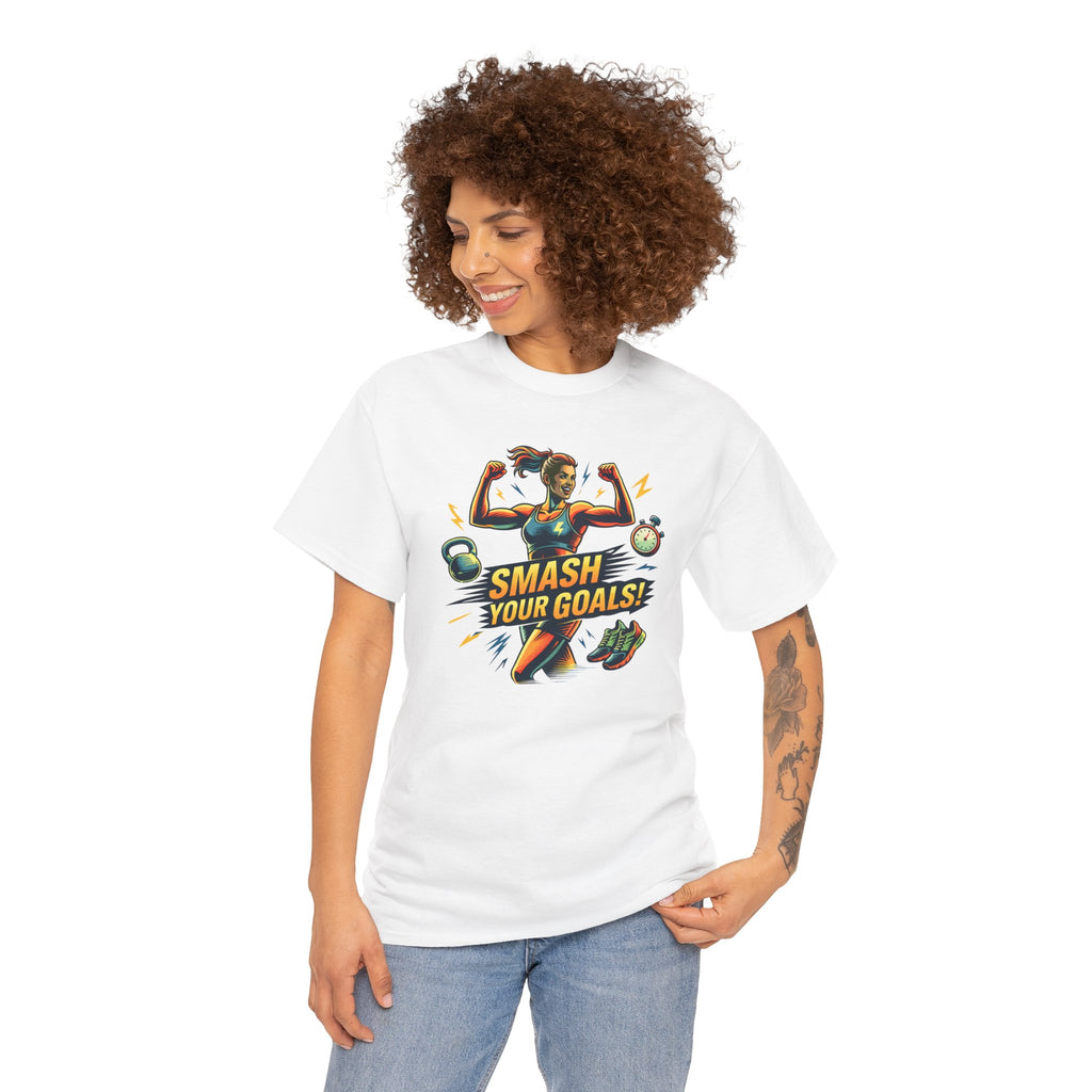 Smash Your Goals T‑Shirt — Motivational Fitness Tee