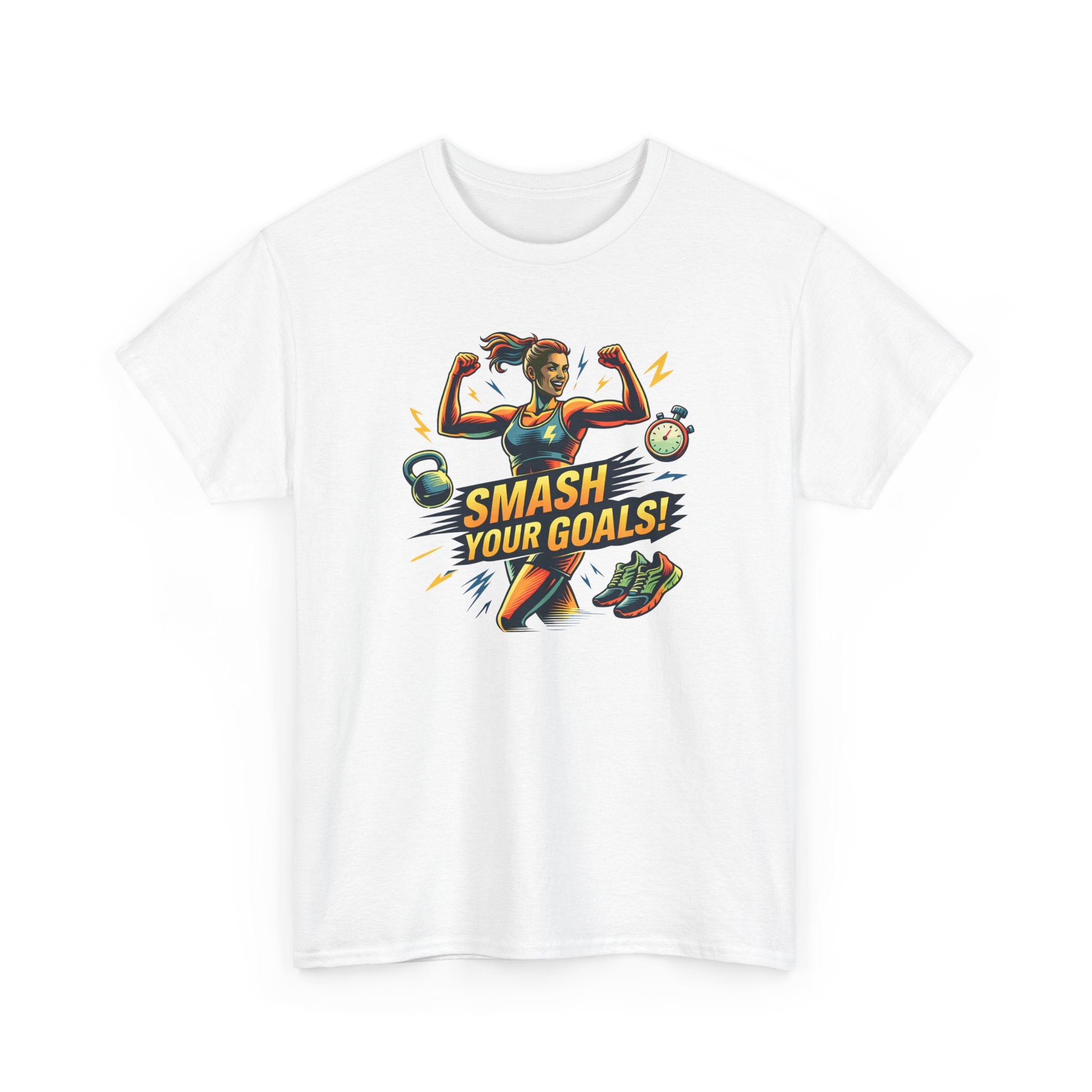 Smash Your Goals T‑Shirt — Motivational Fitness Tee