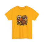 Sports Heart Graphic Tee — Basketball, Soccer & Baseball Love Shirt