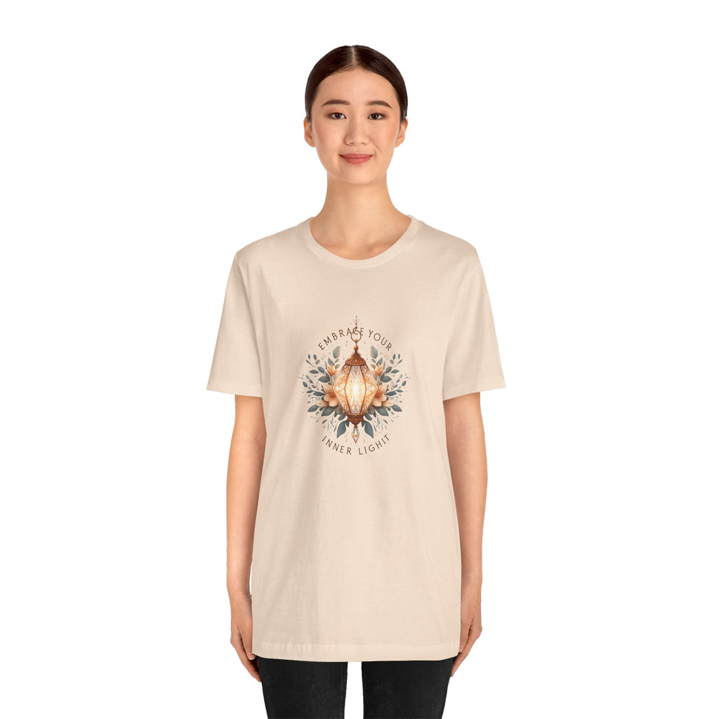 Lotus Lantern Tee — Embrace Your Inner Light Short Sleeve Shirt