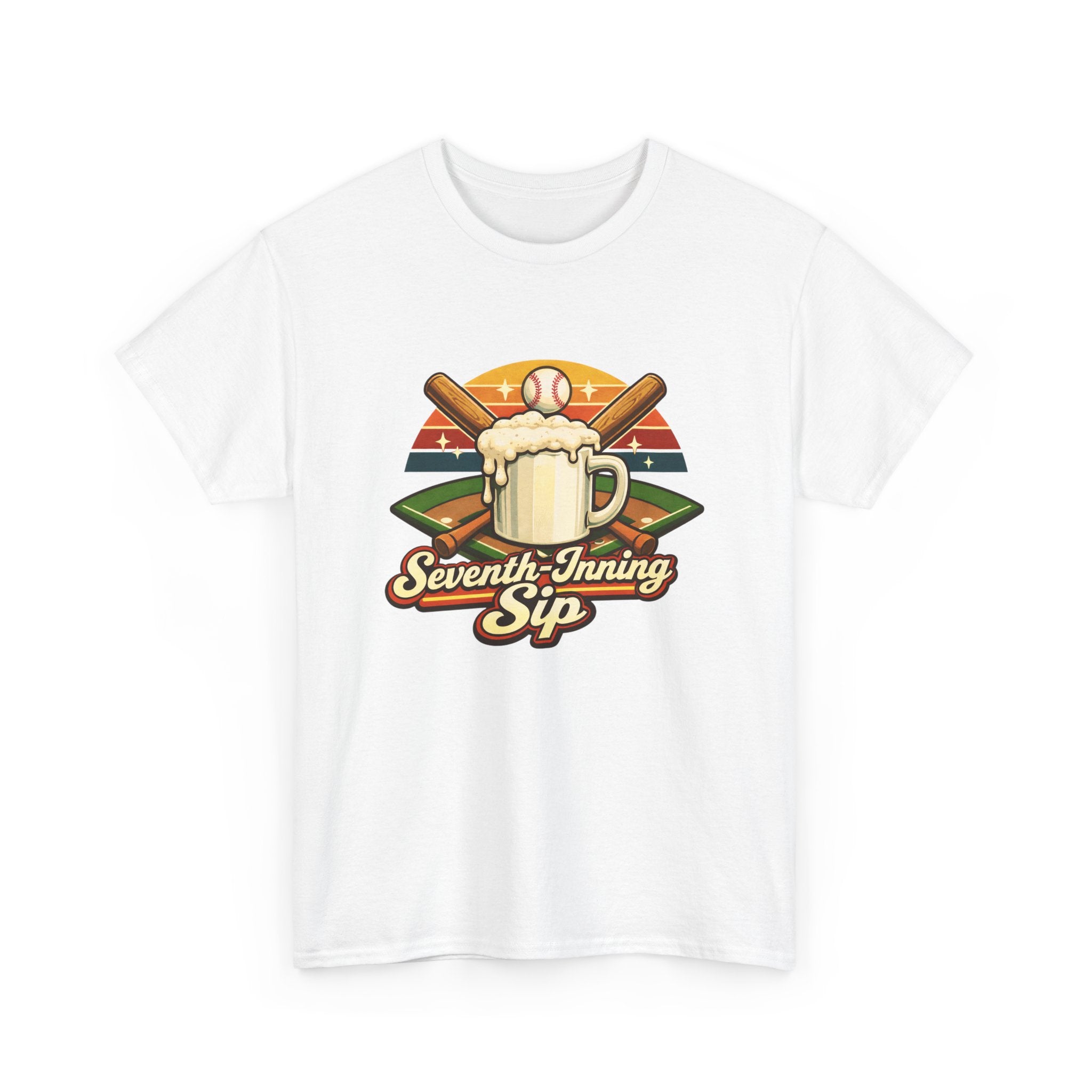Seventh-Inning Sip Baseball Beer T-Shirt