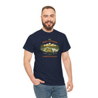 Fishing Camping T-Shirt — "The Great Outdoors: Adventure Awaits" Graphic Tee