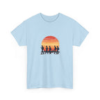 Sunset Smartphone Zombies T-Shirt — Retro Graphic Tee