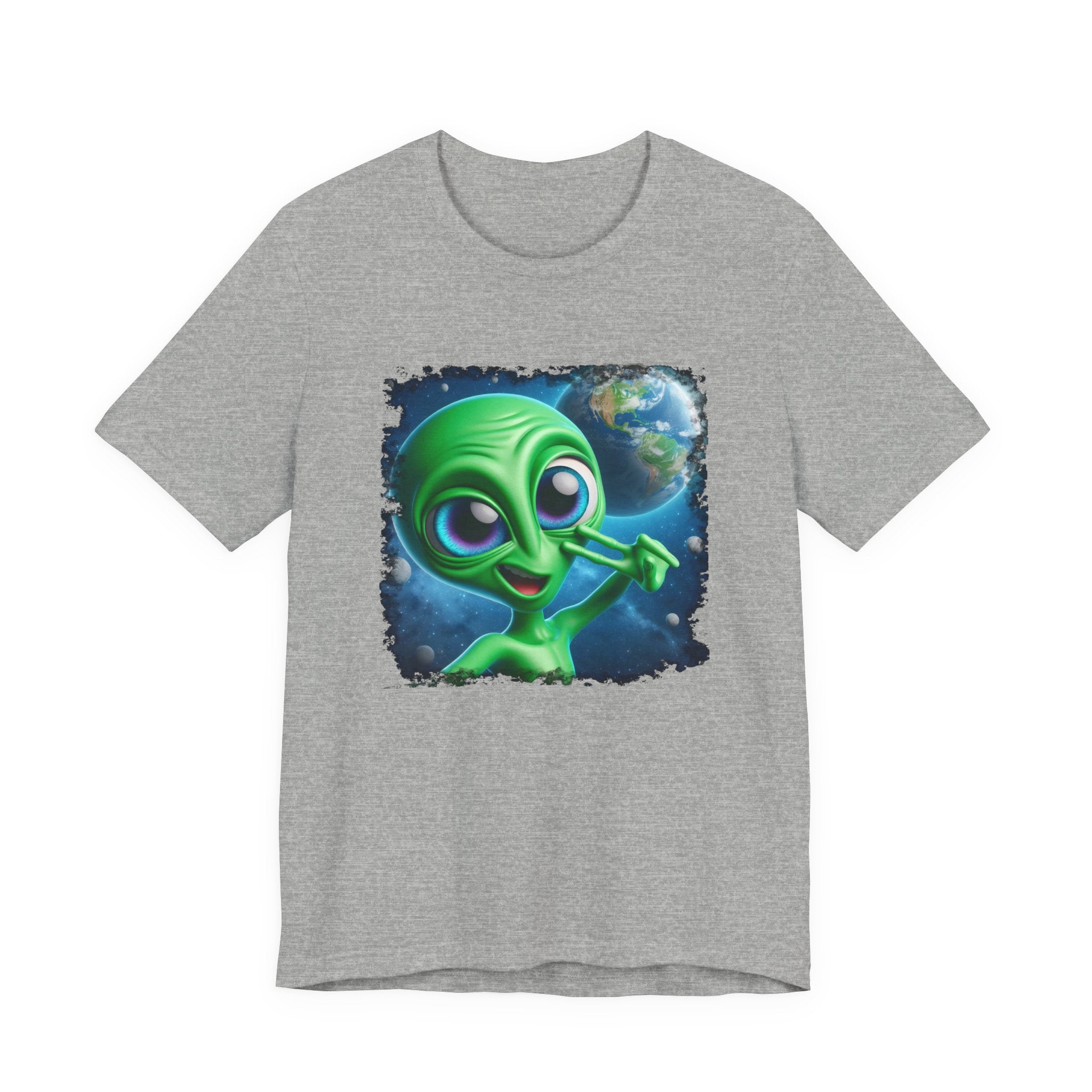 Unisex Jersey Alien Selfie Short Sleeve Tee