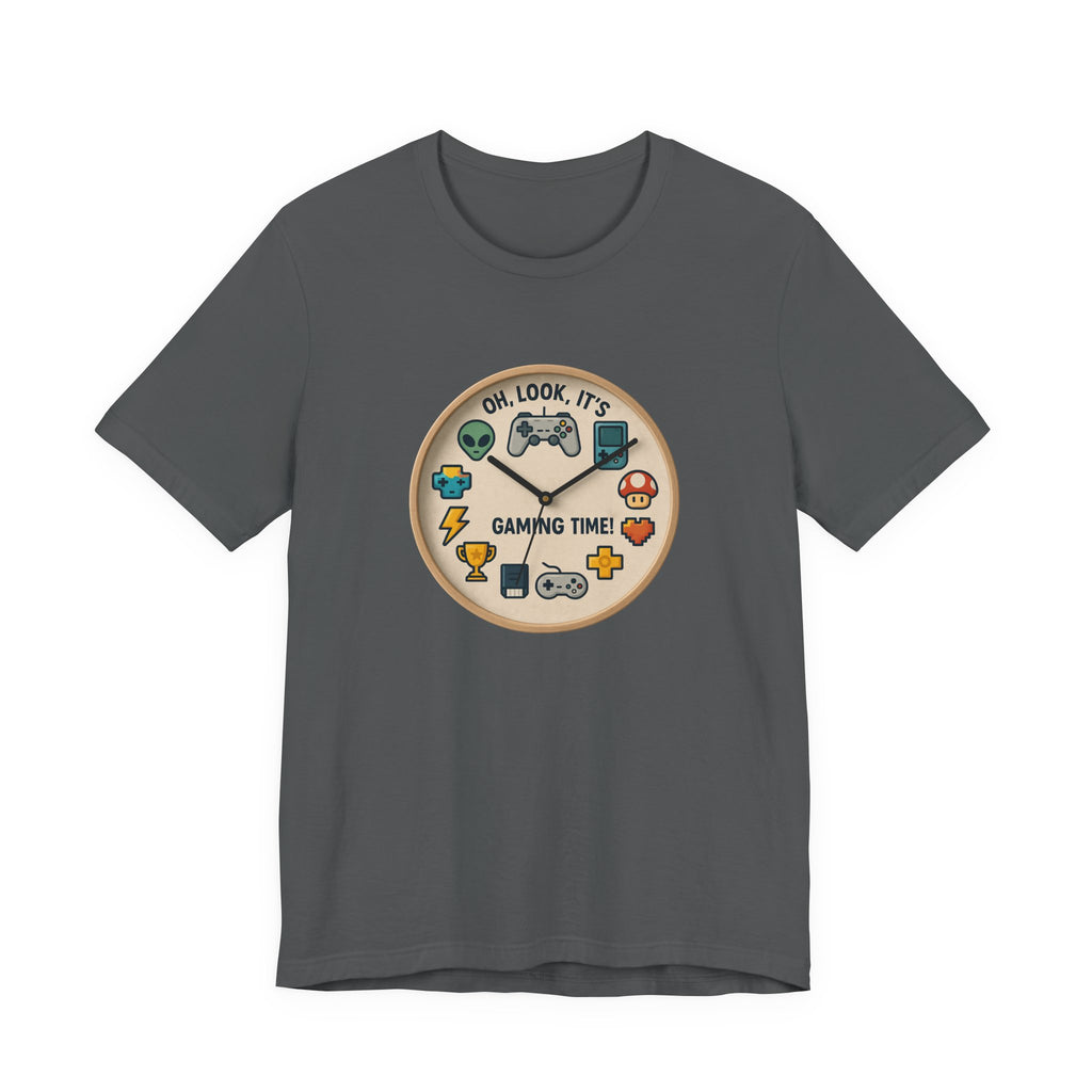 Gaming Time Graphic Tee — "Oh, Look, It's Gaming Time" Video Game Controller Shirt