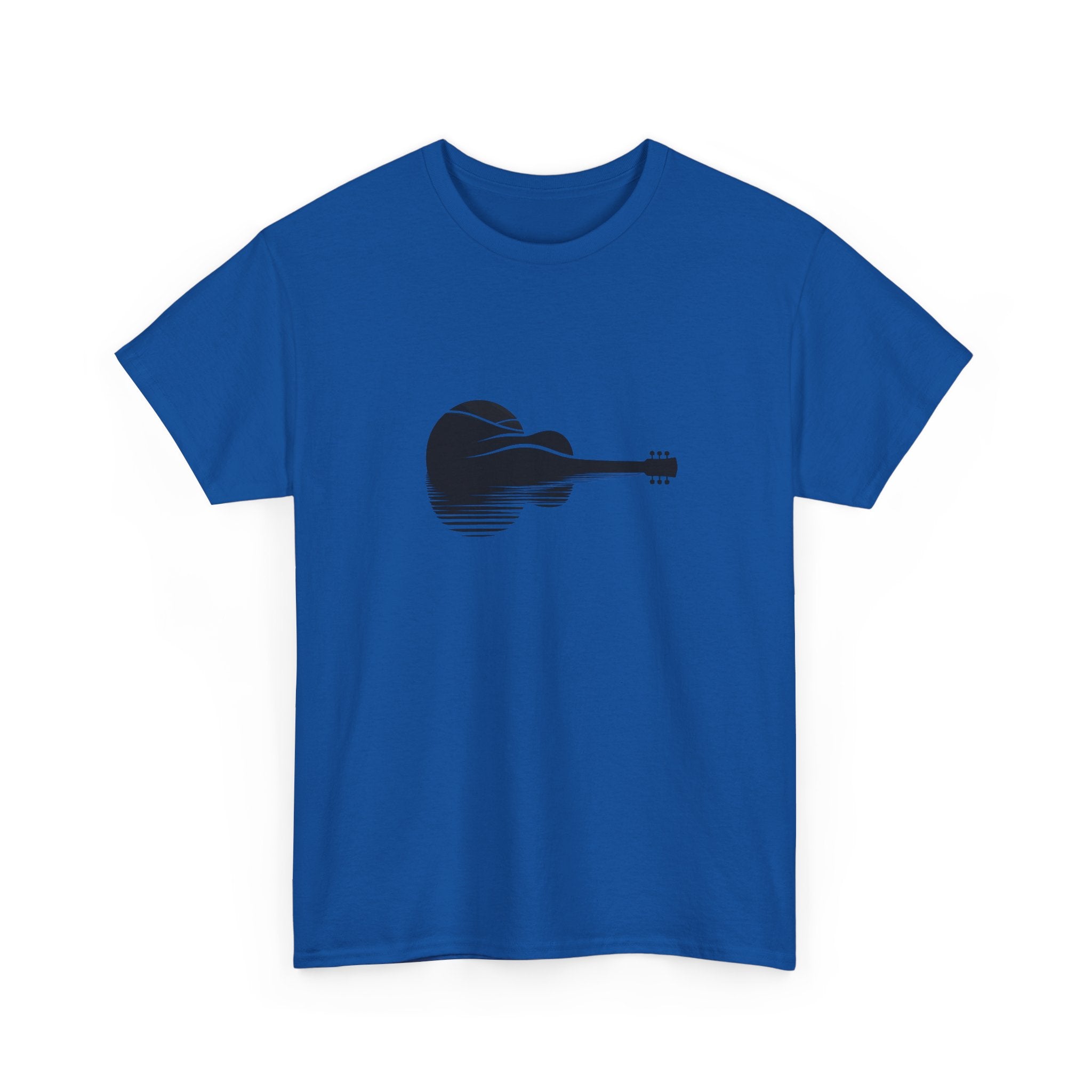Guitar Silhouette Tee – Minimal Acoustic Music T-Shirt