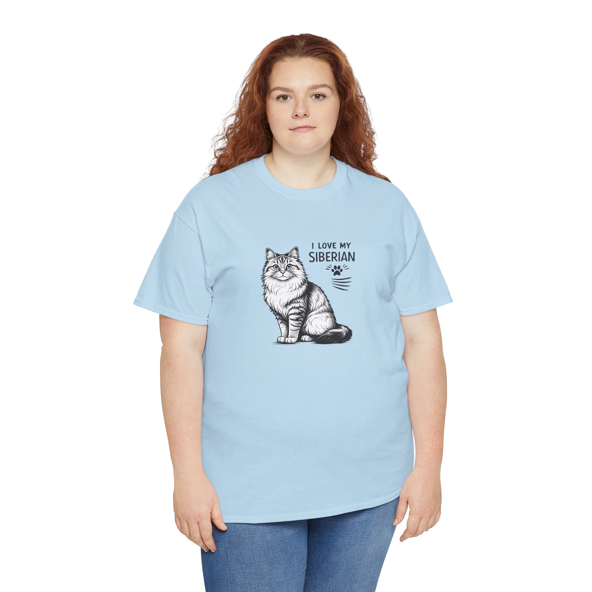 Siberian Cat T-Shirt — "I Love My Siberian" Tee