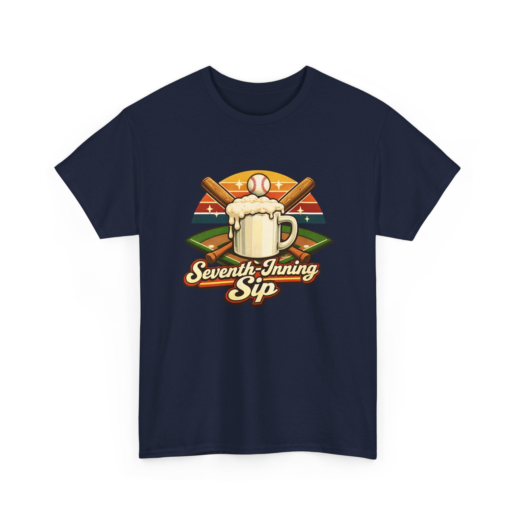 Seventh-Inning Sip Baseball Beer T-Shirt
