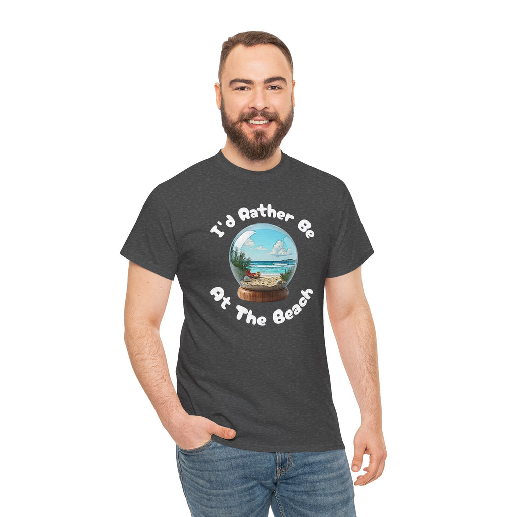 I'd Rather Be At The Beach T-Shirt — Beach Vibes Graphic Tee