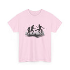 Youth Playing Soccer Silhouette Tee – Fun Outdoor Play Graphic T‑Shirt
