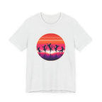 Retro Sunset Dancing Cats T-Shirt