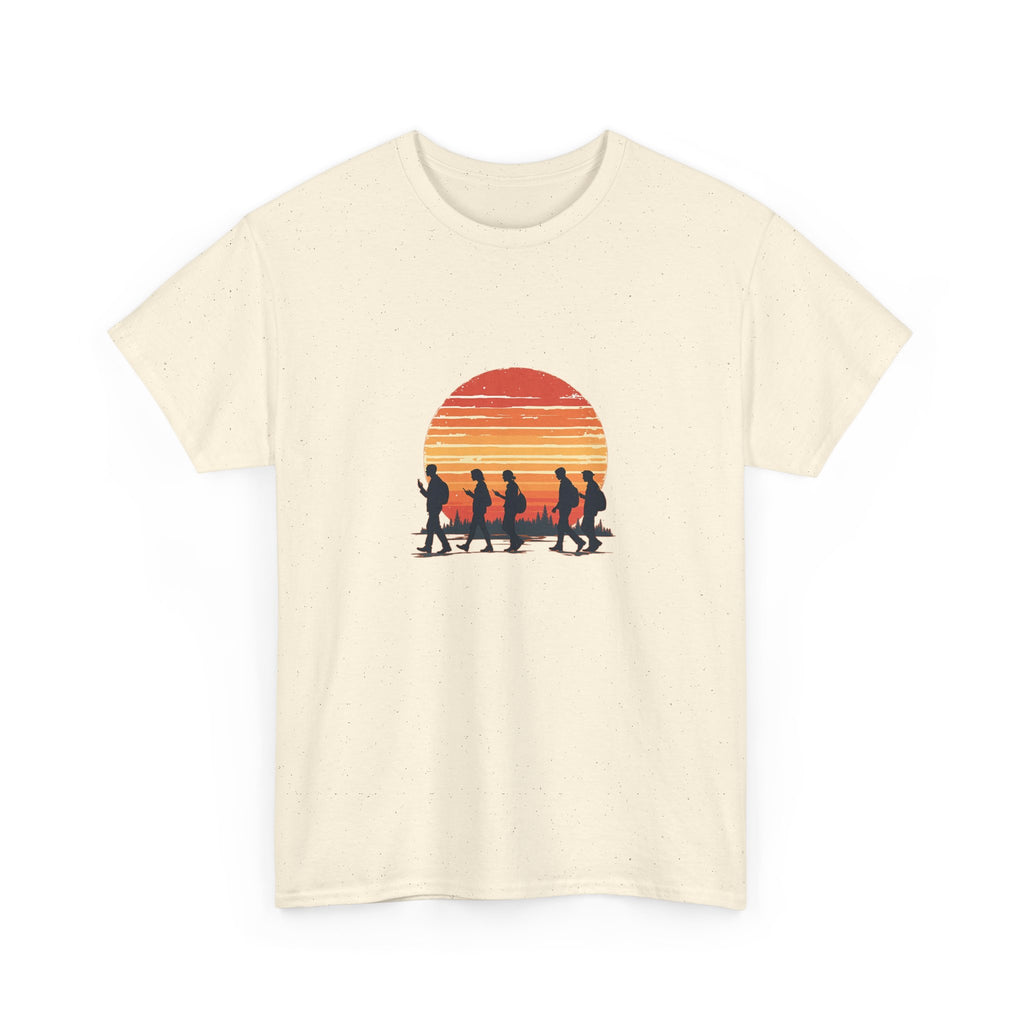 Sunset Smartphone Zombies T-Shirt — Retro Graphic Tee