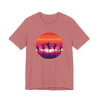 Retro Sunset Dancing Cats T-Shirt