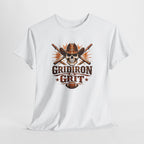 Gridiron Grit Tee — Cowboy Skull Football T‑Shirt