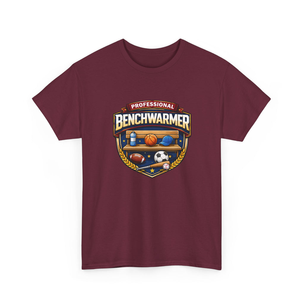 Professional Benchwarmer Sports T-Shirt — Funny Basketball Soccer Baseball Design