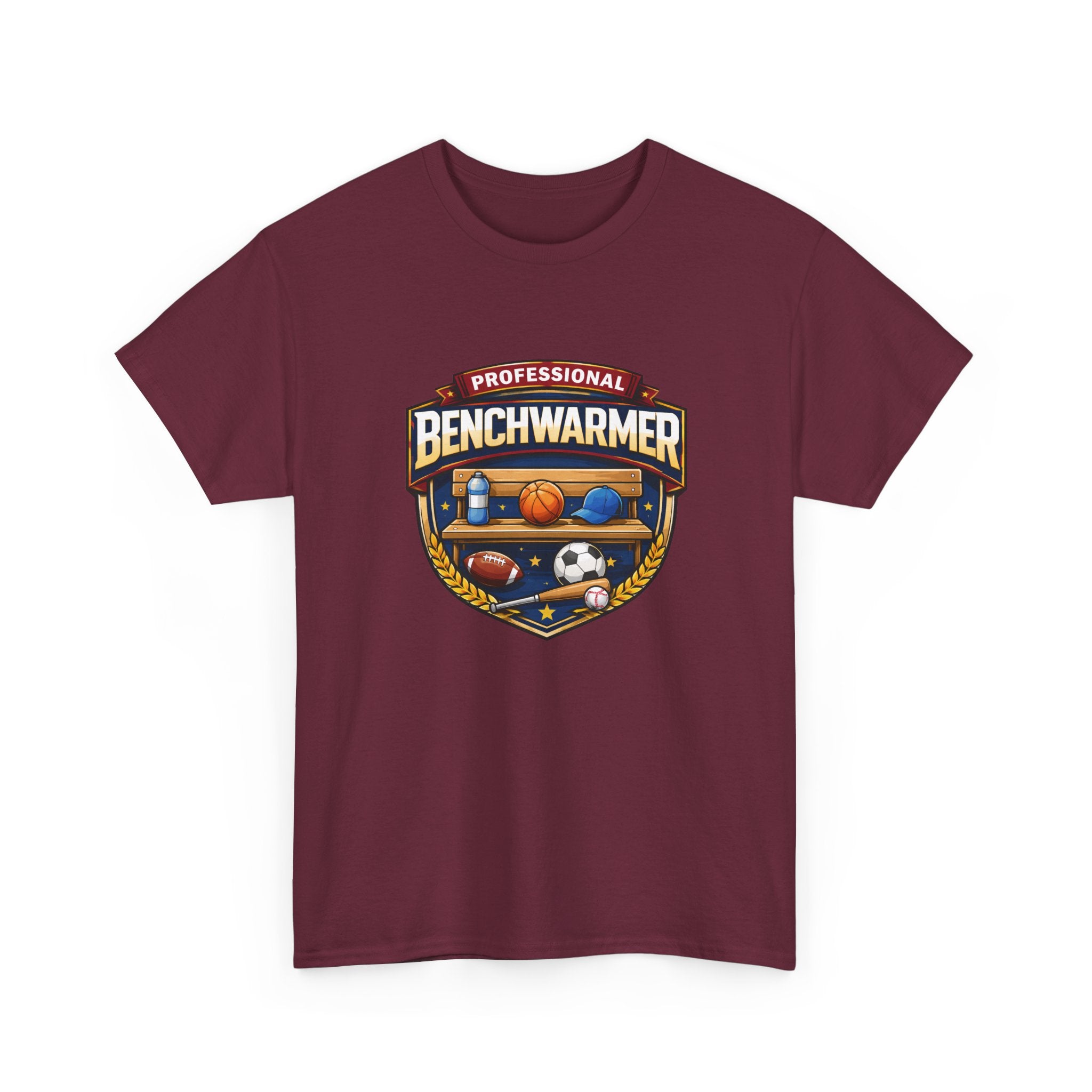 Professional Benchwarmer Sports T-Shirt — Funny Basketball Soccer Baseball Design