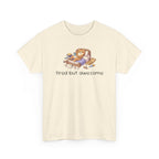 'Tired But Awesome' Cute Cat Relaxing Graphic Tee
