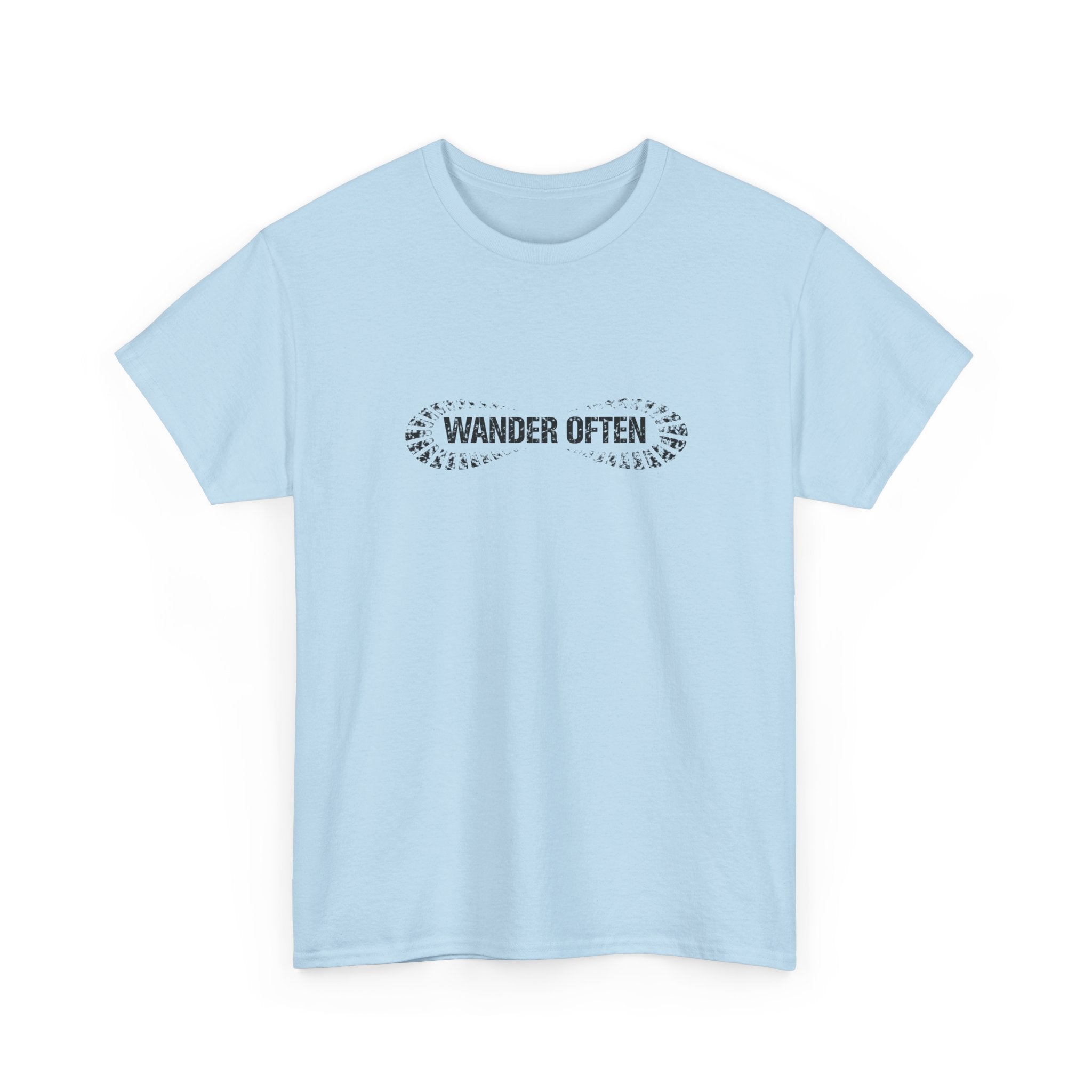 Wander Often T‑Shirt — Minimal Adventure Tee for Travelers & Hikers