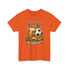 Game Day Fuel Soccer T-Shirt — Cheers & Goals Snack & Beer Graphic Tee