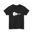 Guitar Silhouette Tee – Minimal Acoustic Music T-Shirt