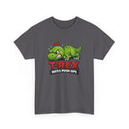 “T-Rex Hates Push-Ups” Funny Dinosaur Gym Workout Graphic Tee