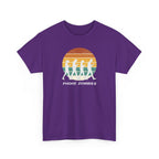 Retro Walking Silhouette T‑Shirt - Smartphone Zombies
