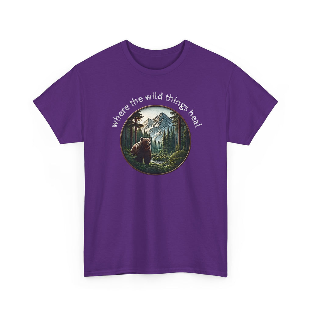 Where the Wild Things Heal - Outdoor Meditation T-Shirt