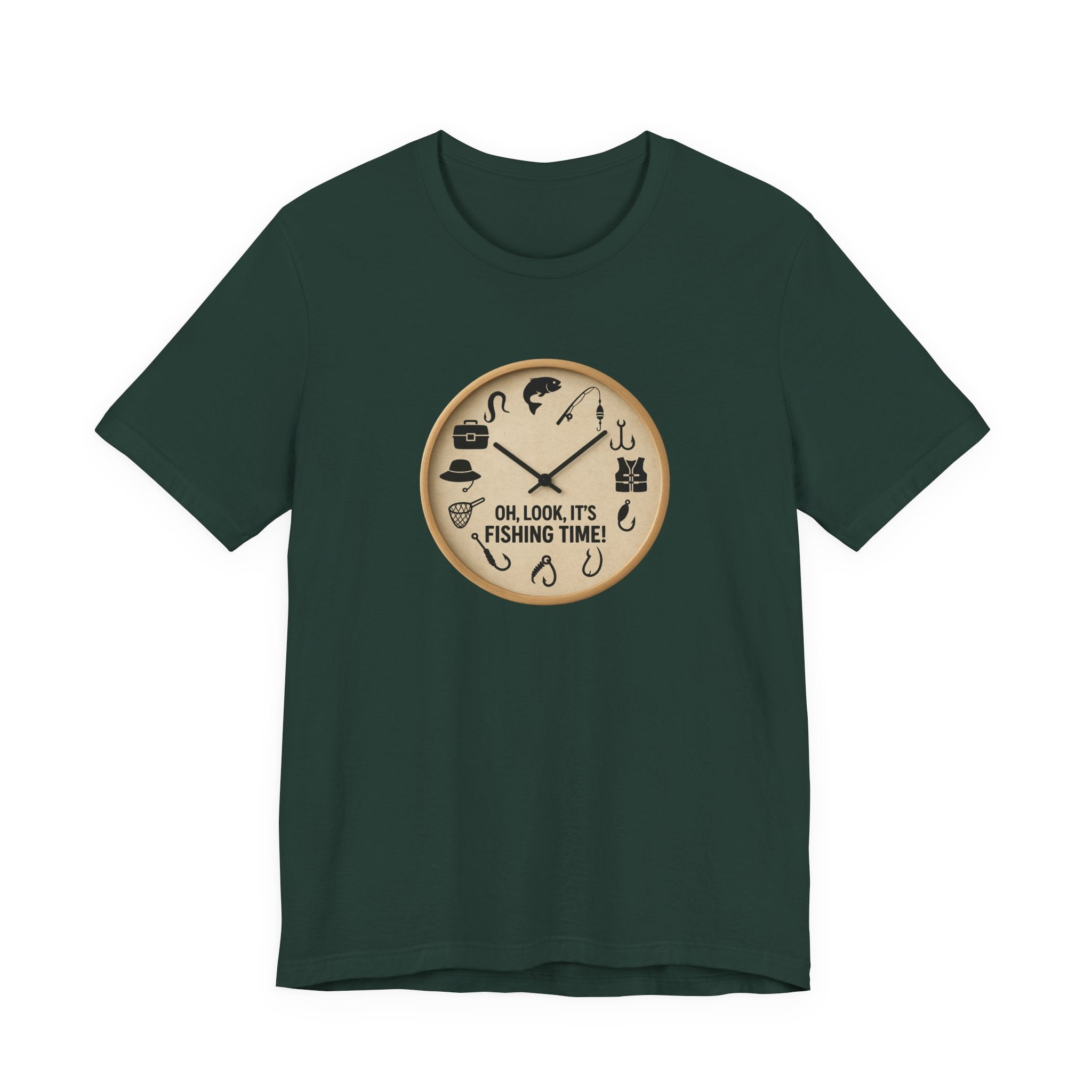 Fishing Time T-Shirt — "Oh, Look, It's Fishing Time" Graphic Tee
