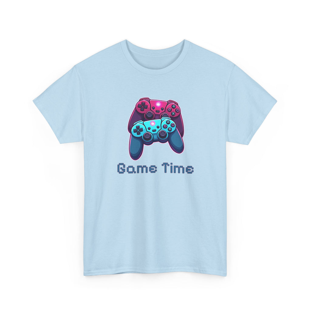 Gaming Tee - 'Game Time' Dual Controllers Graphic Shirt for Gamers