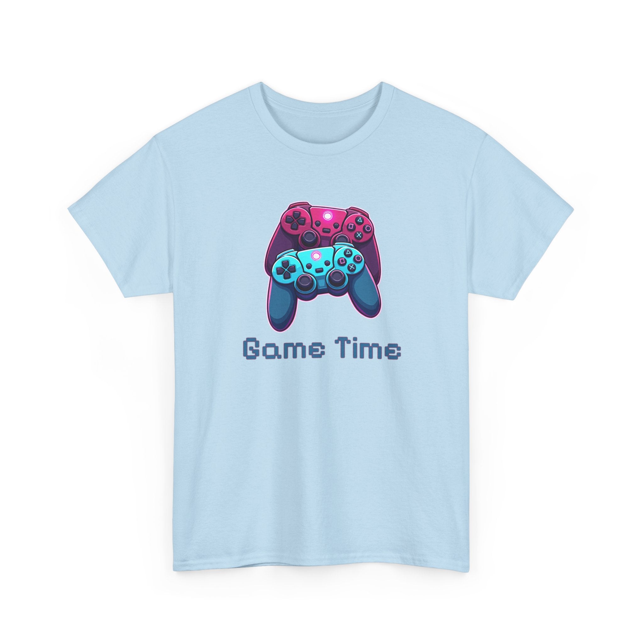 Gaming Tee - 'Game Time' Dual Controllers Graphic Shirt for Gamers