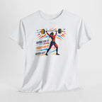 Weightlifting Motivation Tee — “Work For It, Fight For It, Never Quit” Women's Gym Shirt