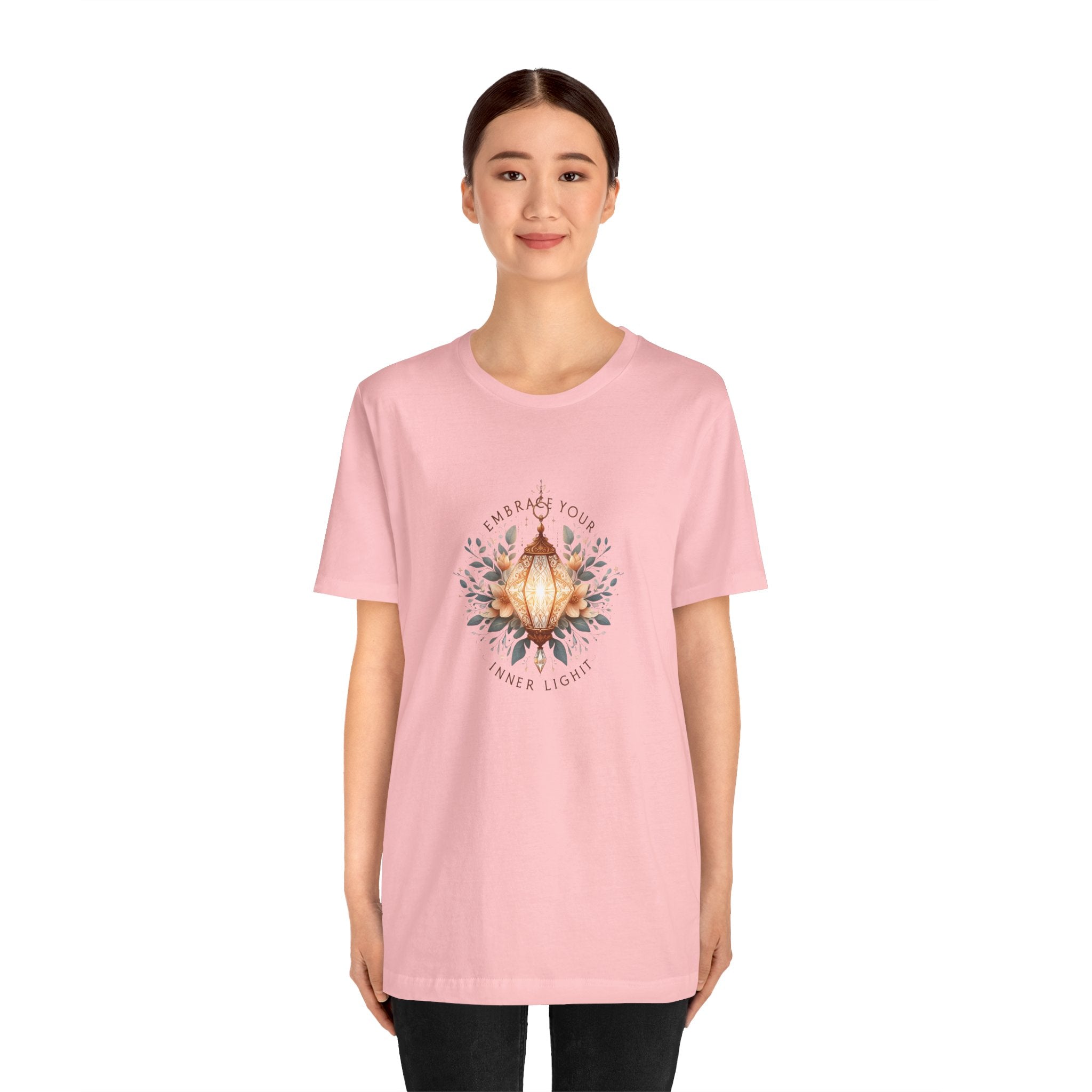 Lotus Lantern Tee — Embrace Your Inner Light Short Sleeve Shirt