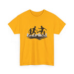 Youth Playing Soccer Silhouette Tee – Fun Outdoor Play Graphic T‑Shirt