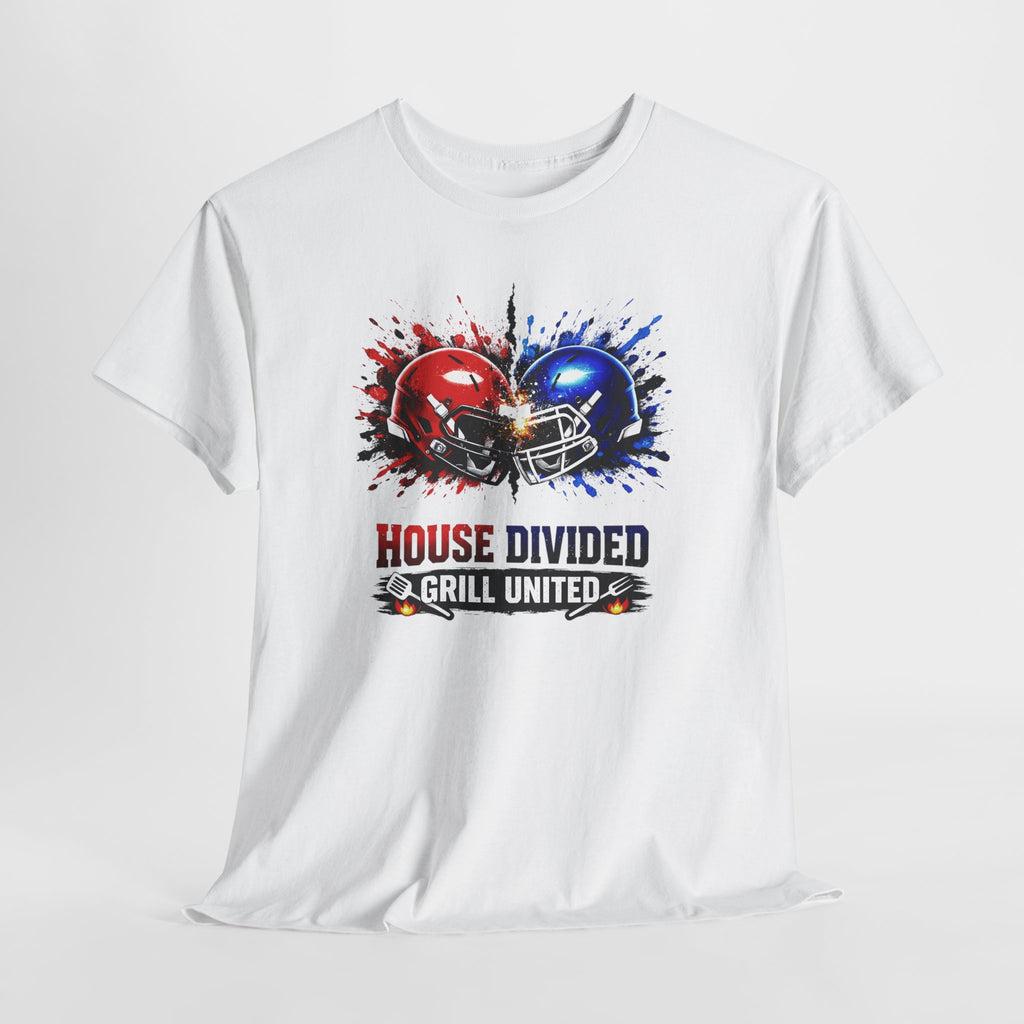 House Divided Football Tee — 'House Divided, Grill United' Rivalry T‑Shirt