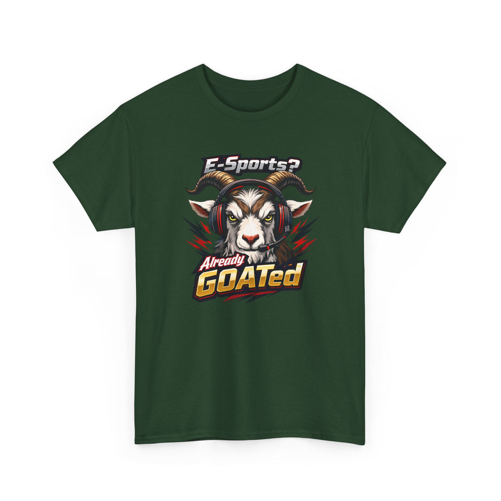 GOATed Esports T-Shirt – “Already GOATed” Sports Fan Graphic Tee