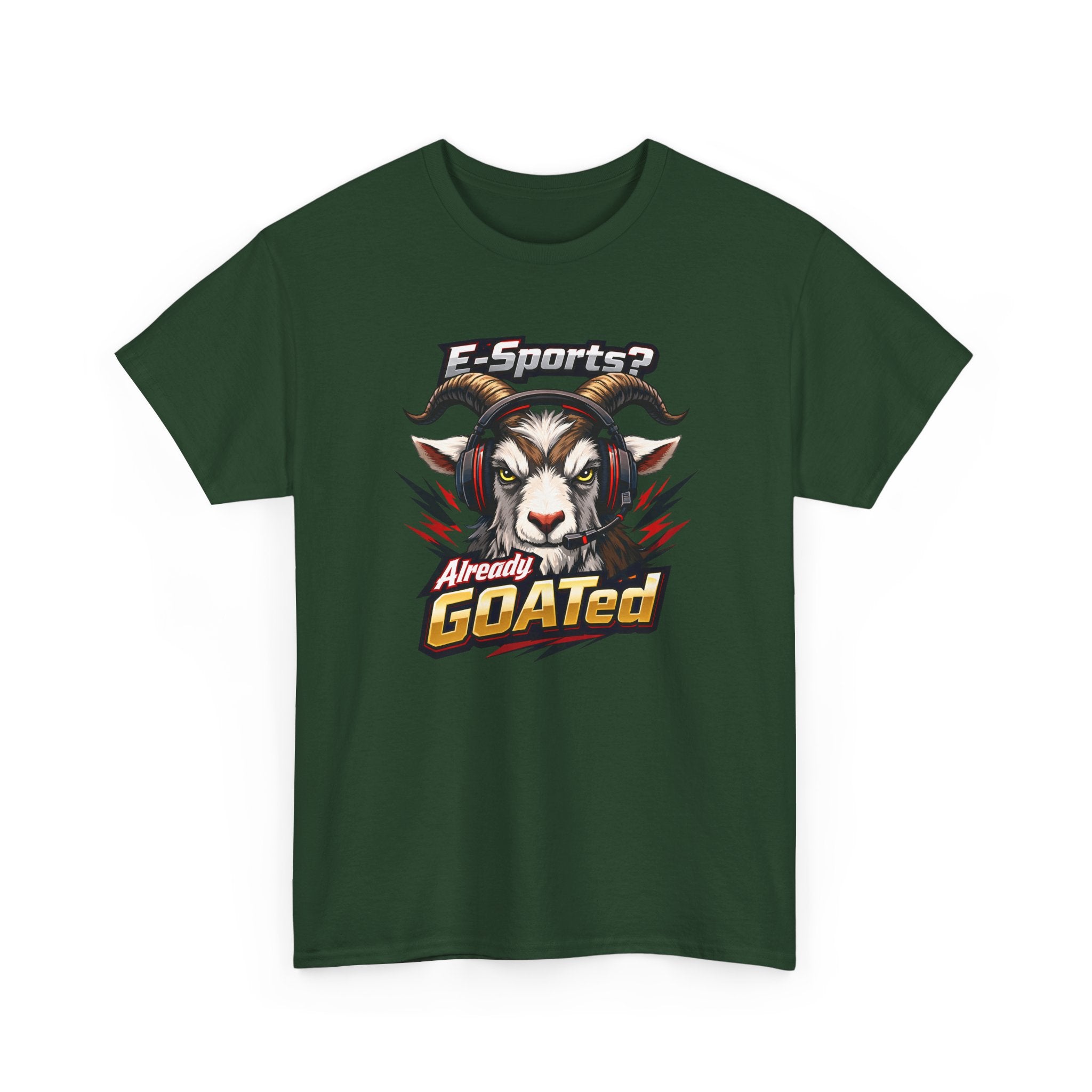 GOATed Esports T-Shirt – “Already GOATed” Sports Fan Graphic Tee
