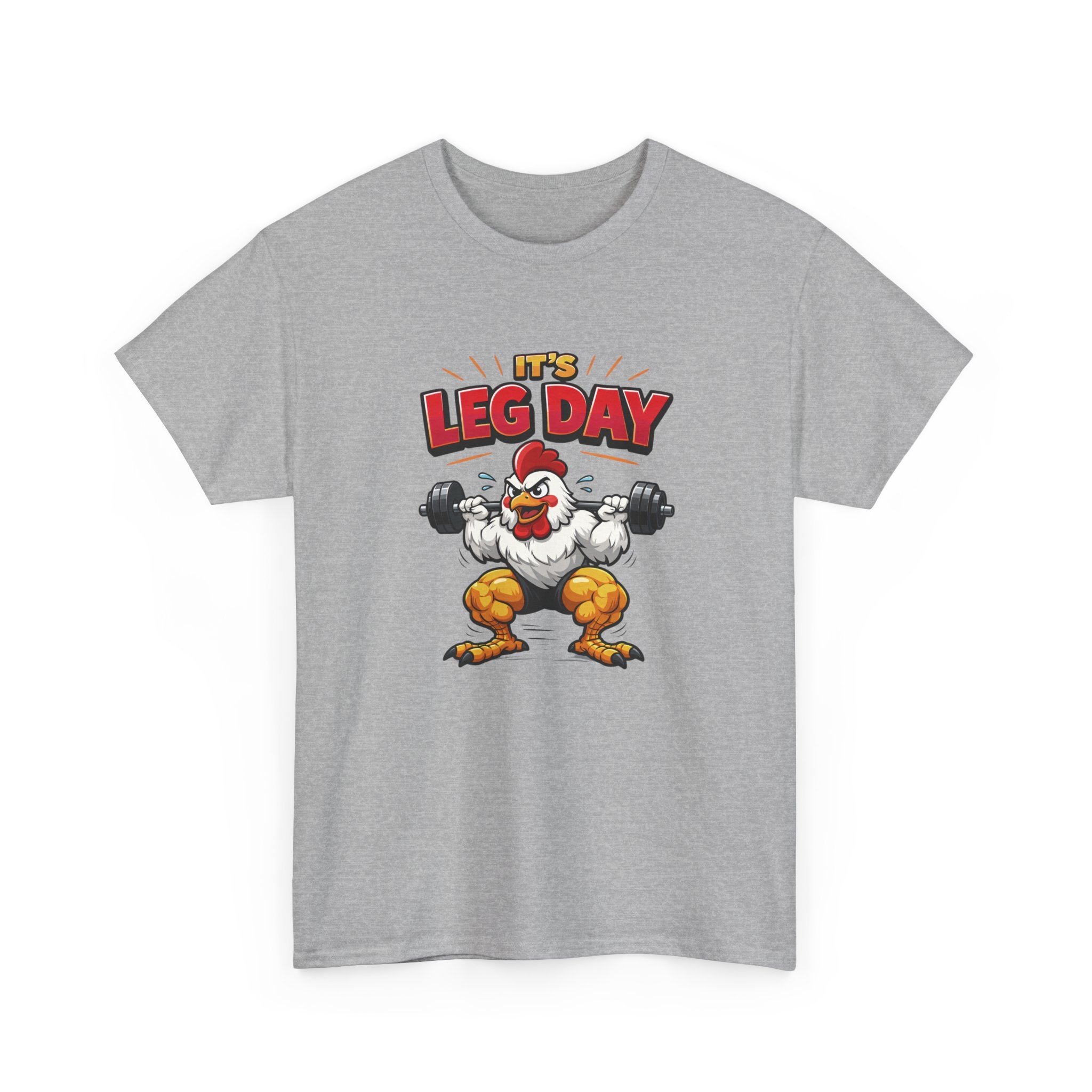 It's Leg Day T-Shirt — Funny Gym Chicken Workout Tee