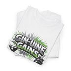 Gin-Uine Gains Tee – Funny Cocktail & Fitness Graphic T-Shirt