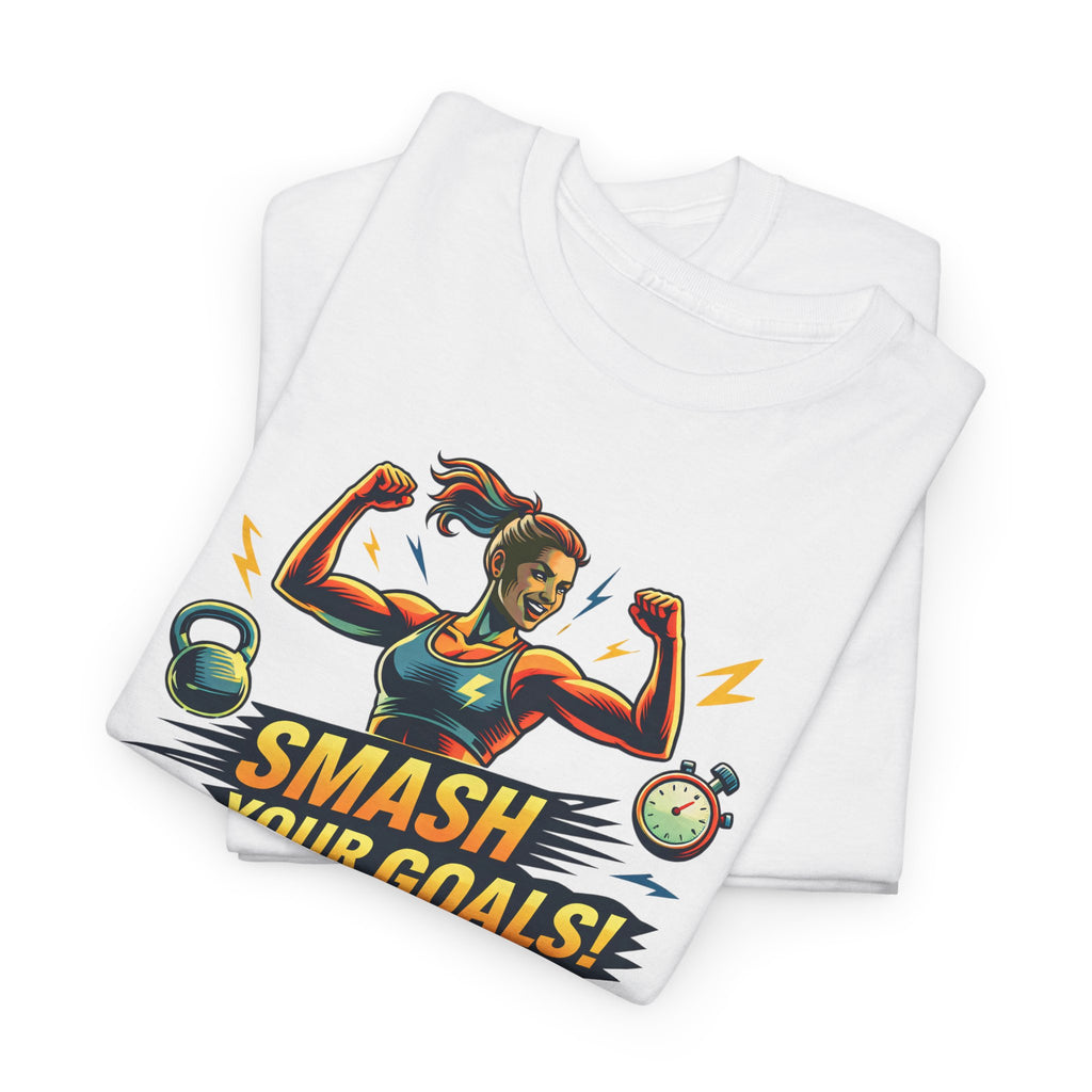Smash Your Goals T‑Shirt — Motivational Fitness Tee