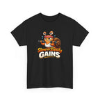 Slow and Steady Gains Tee — Funny Gym Snail Workout T-Shirt